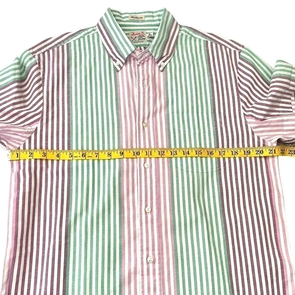 J. Crew Mens The Broken-In Oxford Short Sleeve Button Down Shirt Size Medium NWT